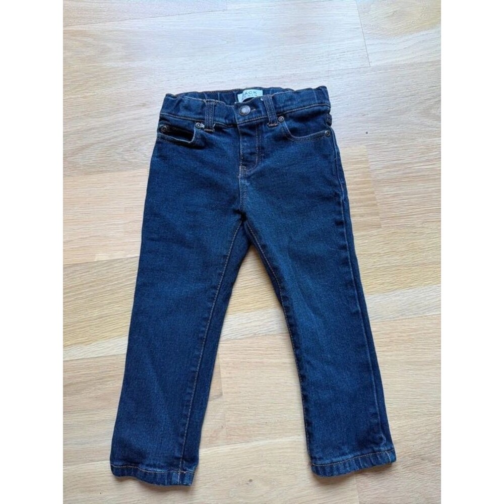 Janie & Jack boys slim dark denim jeans size 3 3T